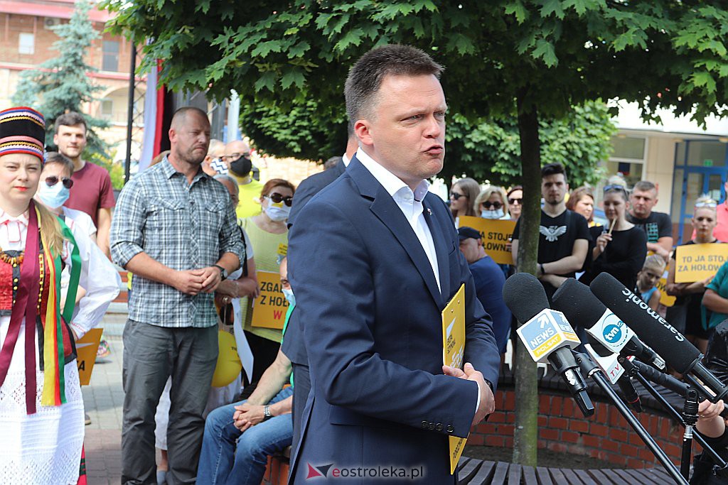 Spotkanie z kandydatem na prezydenta RP Szymonem Hołownią [20.06.2020] - zdjęcie #45 - eOstroleka.pl