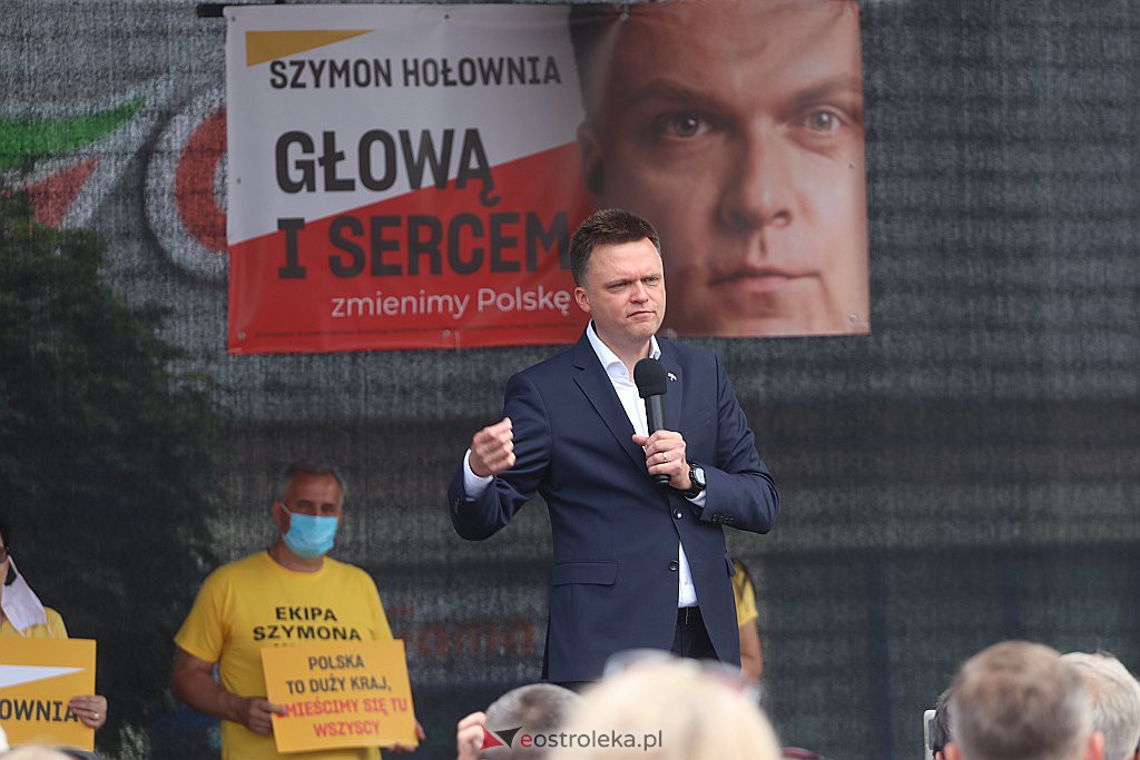 Spotkanie z kandydatem na prezydenta RP Szymonem Hołownią [20.06.2020] - zdjęcie #4 - eOstroleka.pl