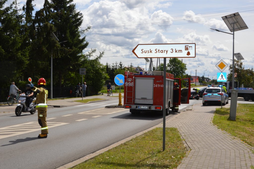 Zderzenie audi i motocykla w Rzekuniu - zdjęcie #6 - eOstroleka.pl