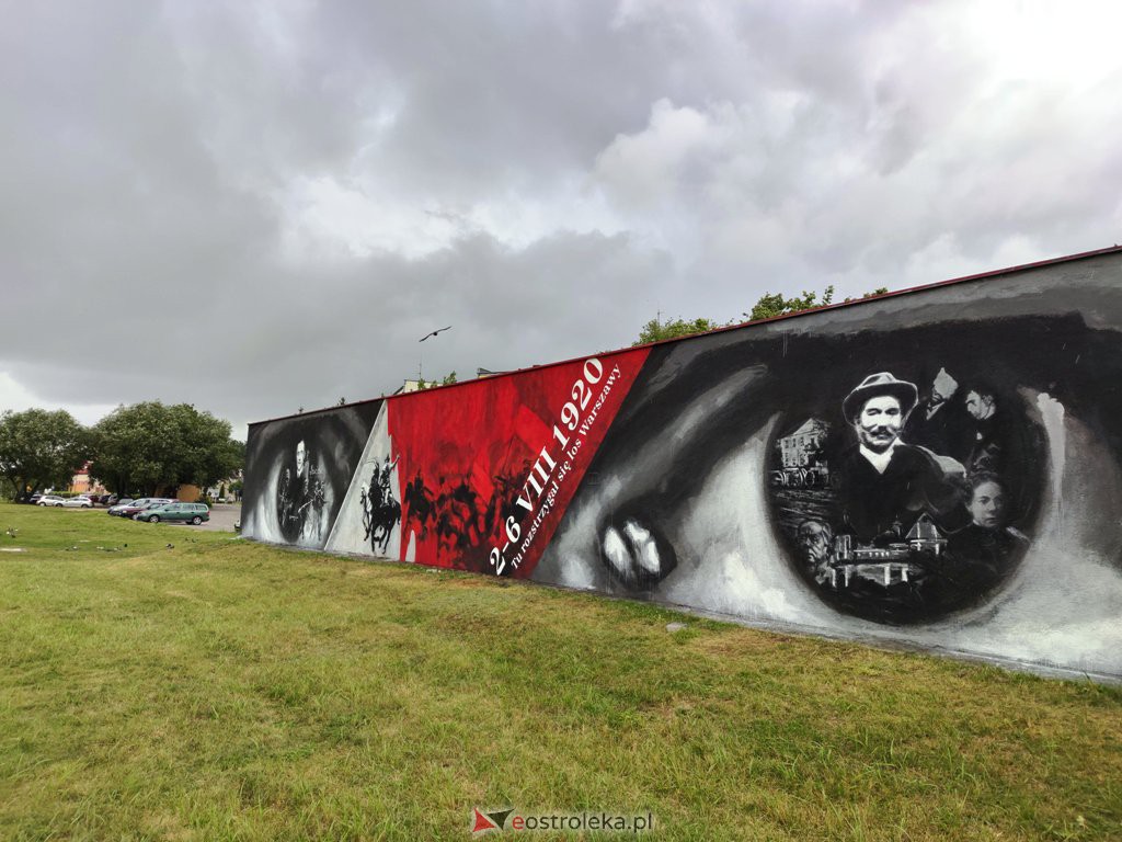 Mural historyczny przy Steyera [27.08.2020] - zdjęcie #4 - eOstroleka.pl