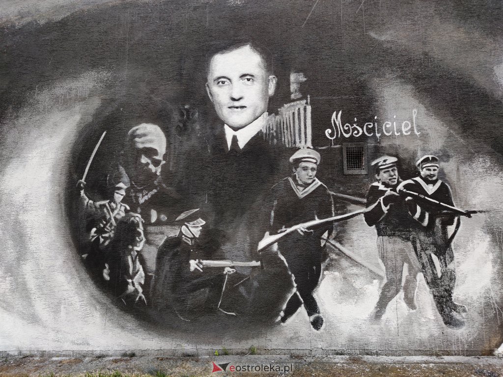 Mural historyczny przy Steyera [27.08.2020] - zdjęcie #9 - eOstroleka.pl