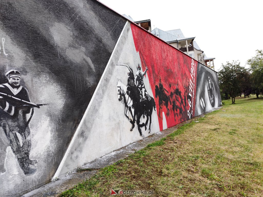 Mural historyczny przy Steyera [27.08.2020] - zdjęcie #10 - eOstroleka.pl
