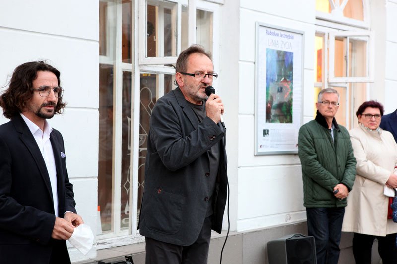 Wernisaż wystawy obrazów Radosława Jastrzębskiego Linia życia - zdjęcie #4 - eOstroleka.pl