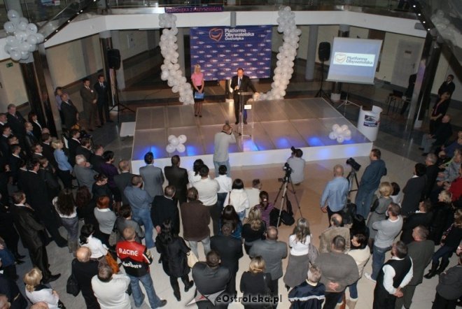 Konwencja wyborcza Platformy Obywatelskiej (08.11.2010) - zdjęcie #25 - eOstroleka.pl