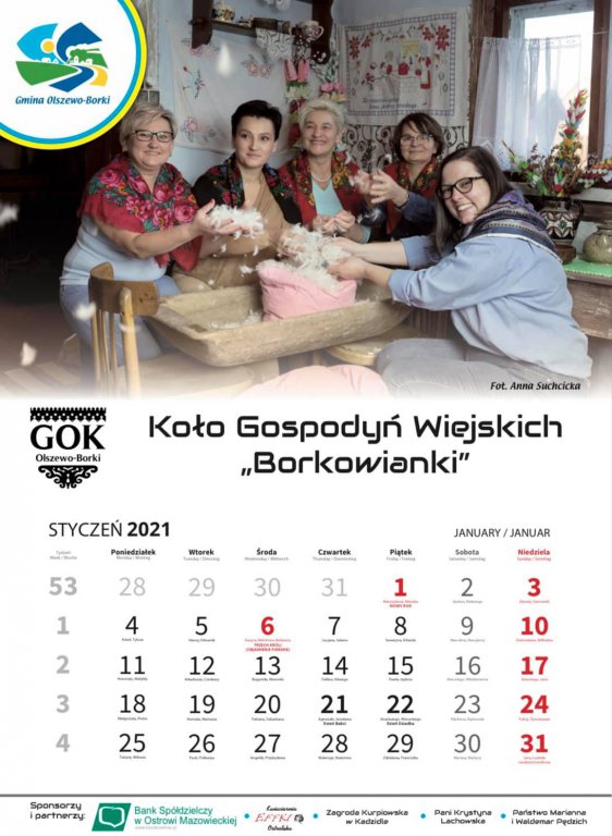 Kalendarz „Olszewo-Borki – moja gmina 2021” - zdjęcie #3 - eOstroleka.pl