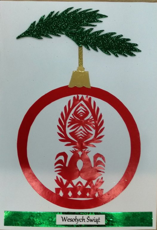 Konkursu na kartkę bożonarodzeniową z wycinanką kurpiowską - zdjęcie #2 - eOstroleka.pl