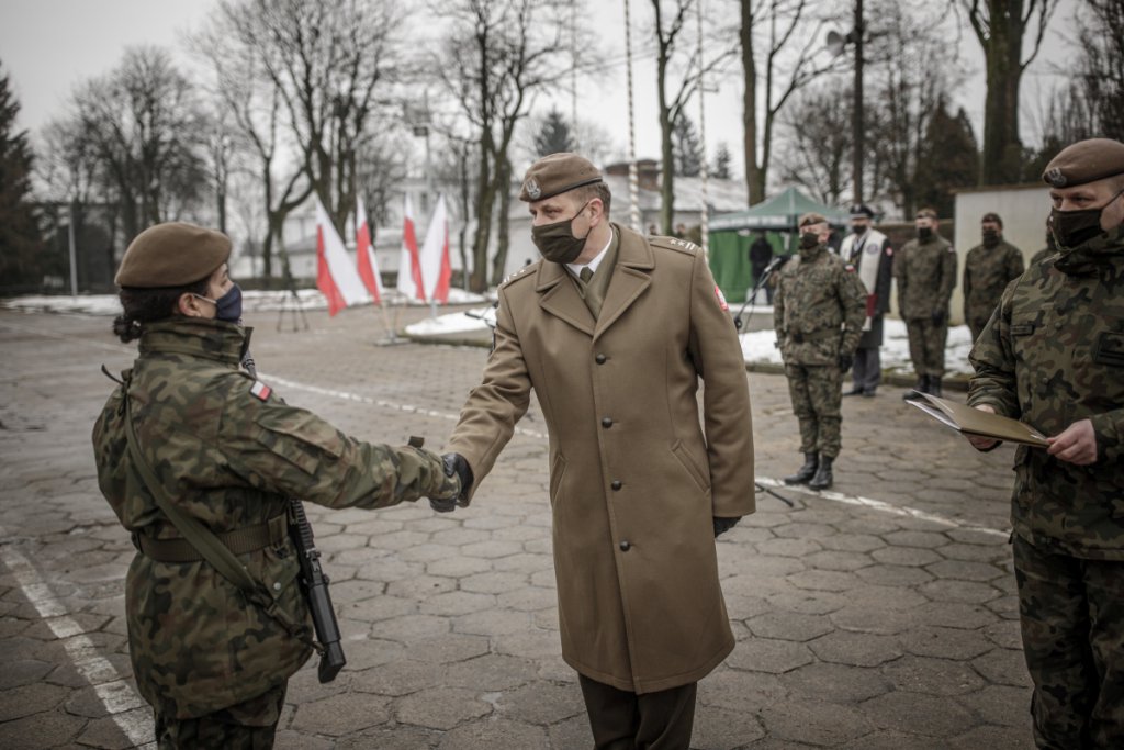 Za nami pierwsza w tym roku wojskowa przysięga terytorialsów z 5. MBOT [25.01.2021] - zdjęcie #5 - eOstroleka.pl