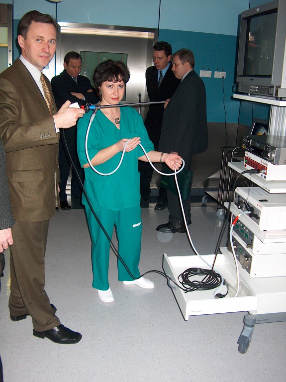 Otwarcie bloku operacyjnego w nowym szpitalu - grudzień 2003 - zdjęcie #12 - eOstroleka.pl