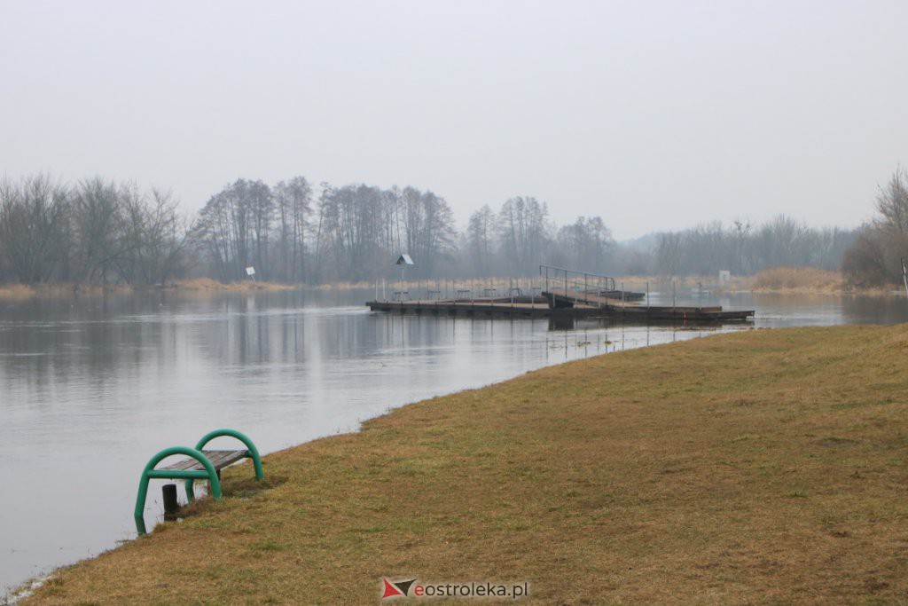 Narew w Ostrołęce przestała gwałtownie przybierać [04.03.2021] - zdjęcie #14 - eOstroleka.pl
