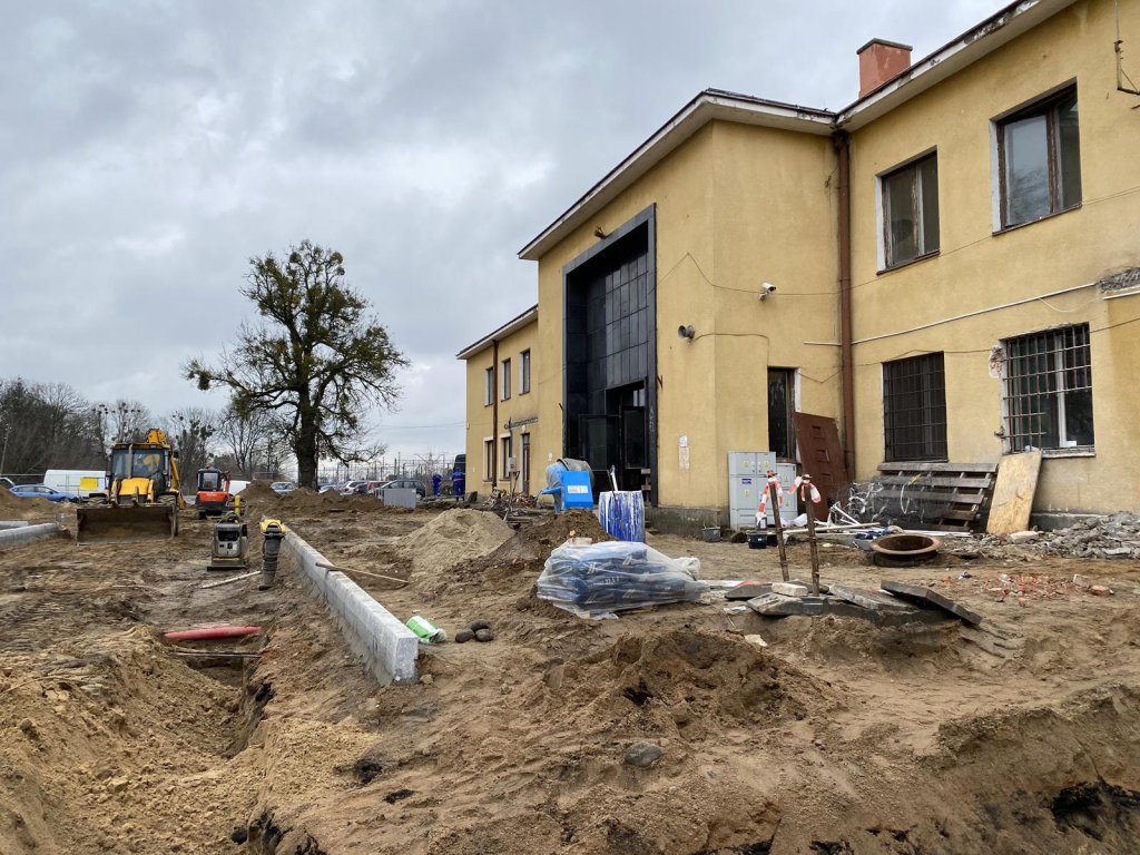 Milticentrum na osiedlu Stacja. Foto-raport z placu budowy [30.03.2021] - zdjęcie #5 - eOstroleka.pl