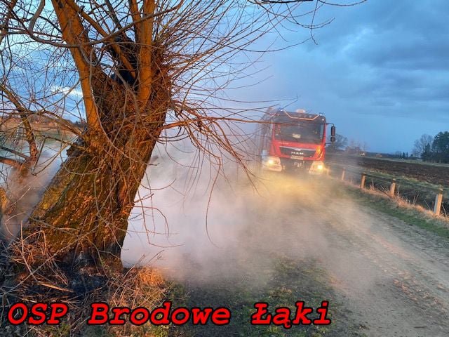 Pożar w miejscowości Gutocha [13.04.2021] - zdjęcie #2 - eOstroleka.pl