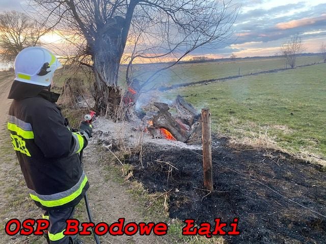 Pożar w miejscowości Gutocha [13.04.2021] - zdjęcie #3 - eOstroleka.pl