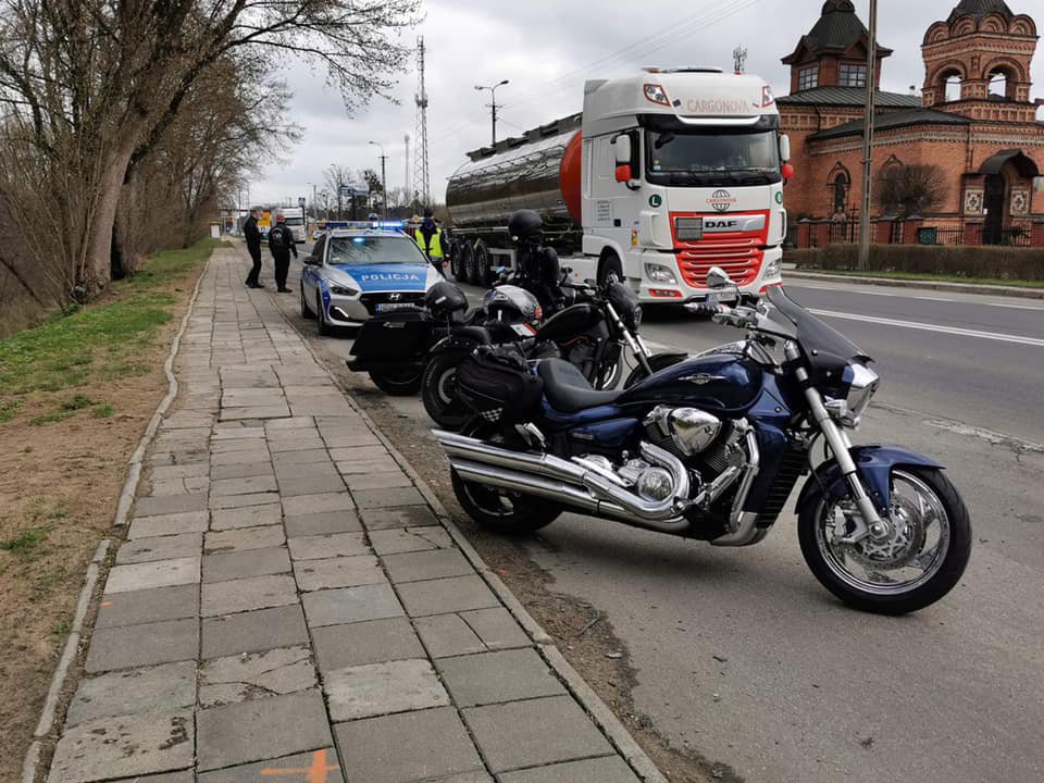 Akcja „Patrz w lusterka, motocykle są wszędzie” w Ostrołęce [18.04.2021] - zdjęcie #4 - eOstroleka.pl