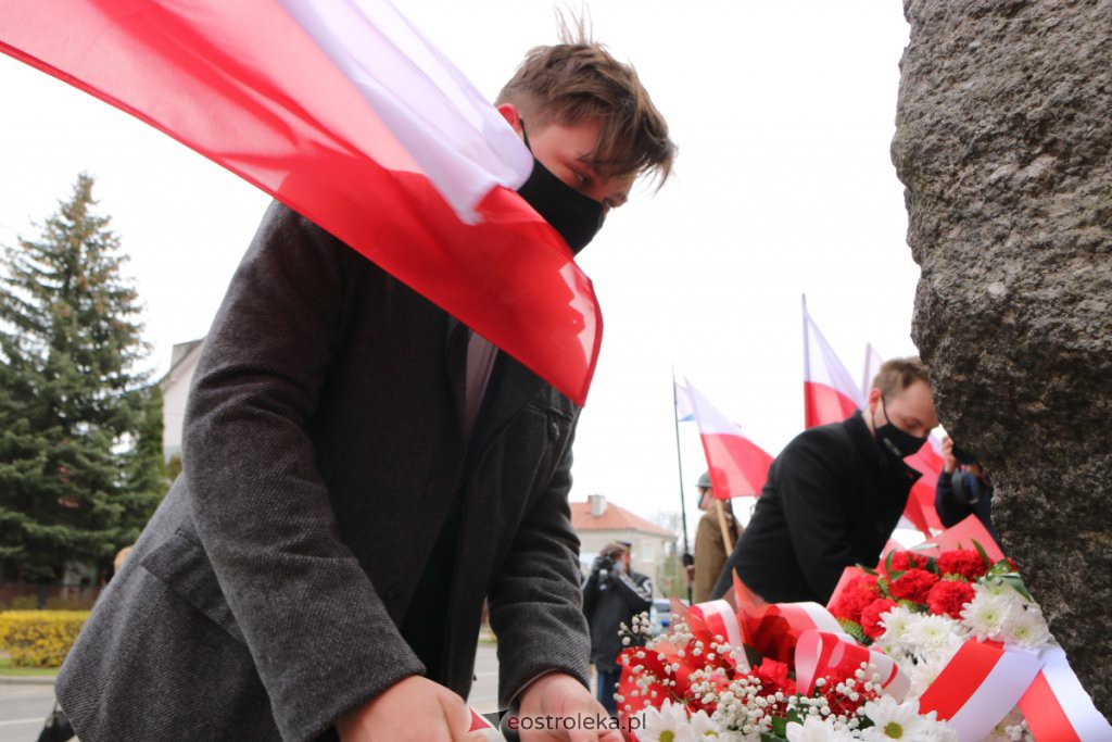 Święto Konstytucji 3 maja - uroczystości w Ostrołęce [03.05.2021] - zdjęcie #23 - eOstroleka.pl