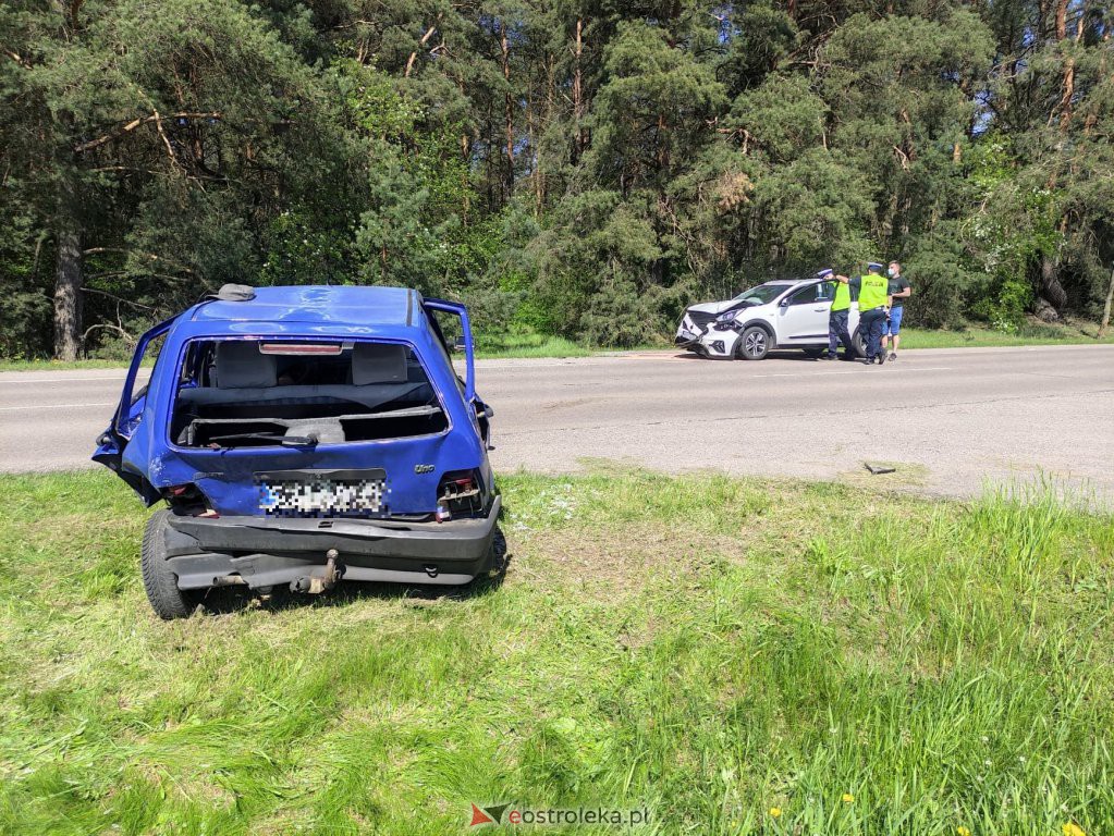 Wypadek w Damiętach. Są utrudnienia w ruchu między Ostrołęką a Goworowem [13.05.2021] - zdjęcie #17 - eOstroleka.pl