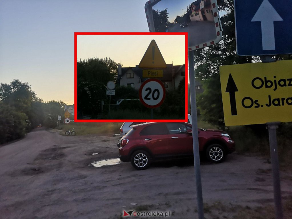 Oznakowanie na objeździe wprowadza w błąd [15.06.2021] - zdjęcie #7 - eOstroleka.pl