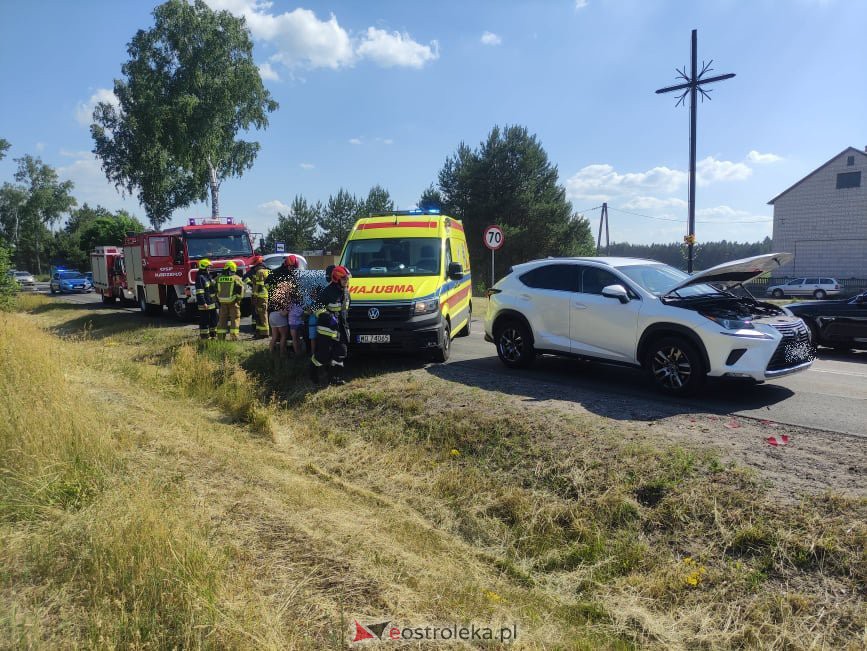 Wypadek na trasie mazurskiej między Myszyńcem a Kadzidłem. Na DK-53 obowiązuje ruch wahadłowy [20.06.2021] - zdjęcie #1 - eOstroleka.pl