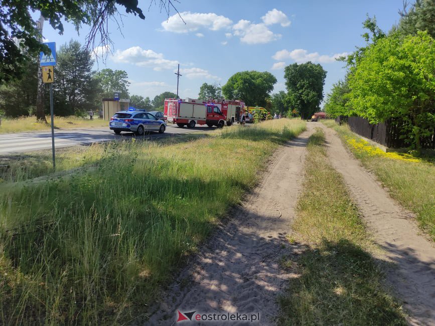 Wypadek na trasie mazurskiej między Myszyńcem a Kadzidłem. Na DK-53 obowiązuje ruch wahadłowy [20.06.2021] - zdjęcie #10 - eOstroleka.pl