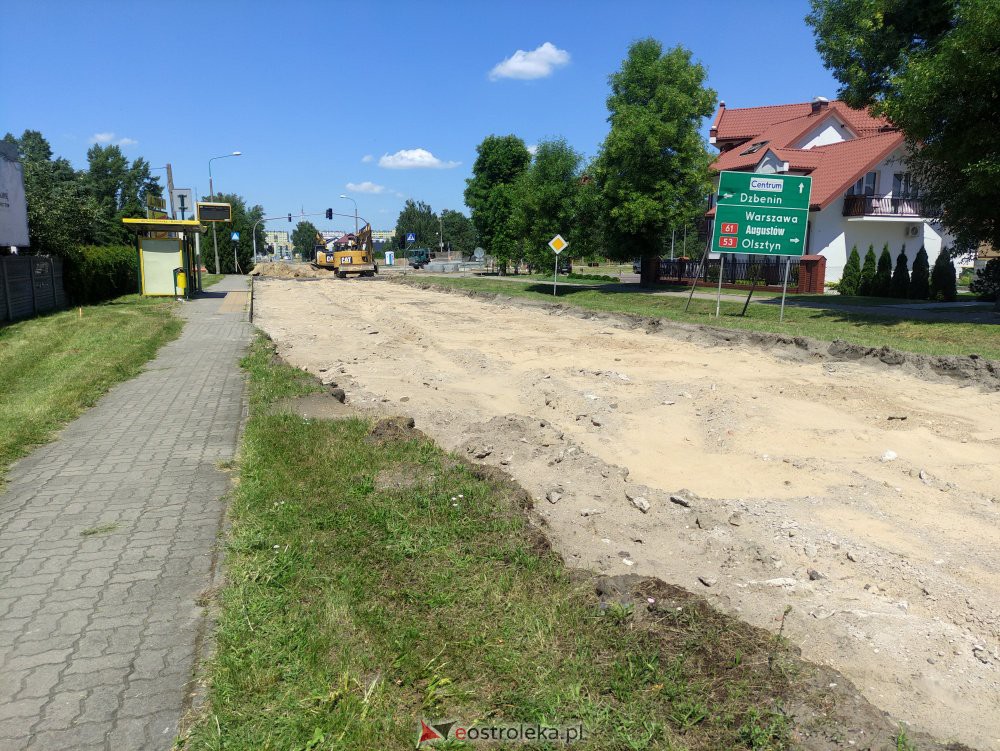 Przebudowa ulicy Goworowskiej [29.06.2021] - zdjęcie #5 - eOstroleka.pl