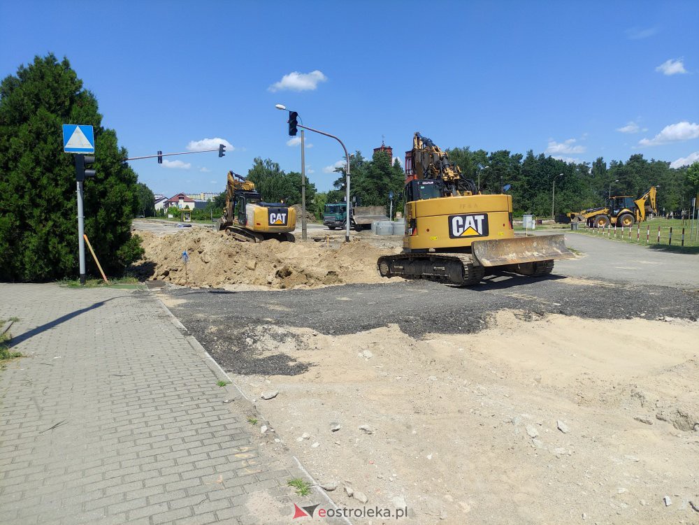 Przebudowa ulicy Goworowskiej [29.06.2021] - zdjęcie #6 - eOstroleka.pl