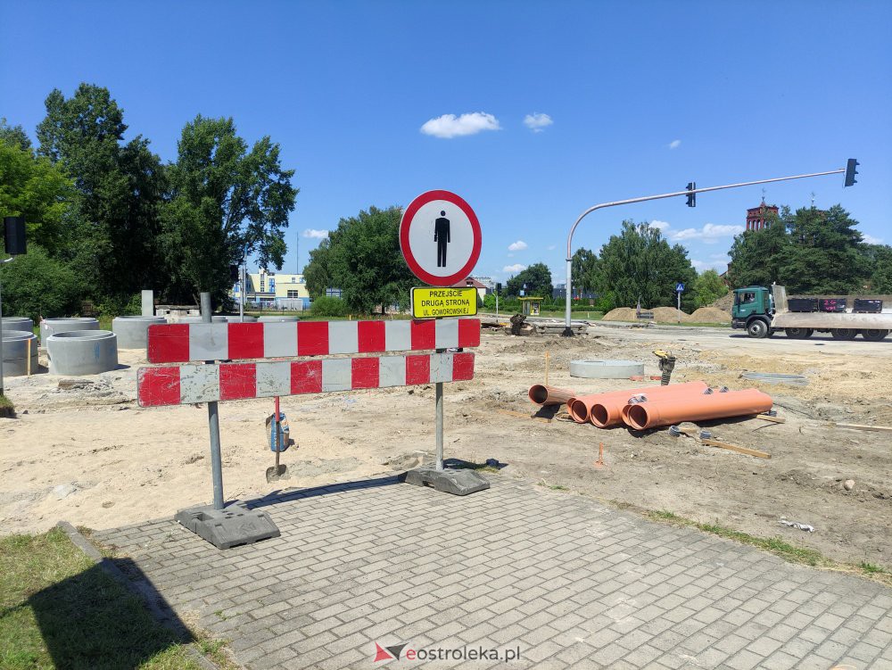 Przebudowa ulicy Goworowskiej [29.06.2021] - zdjęcie #23 - eOstroleka.pl