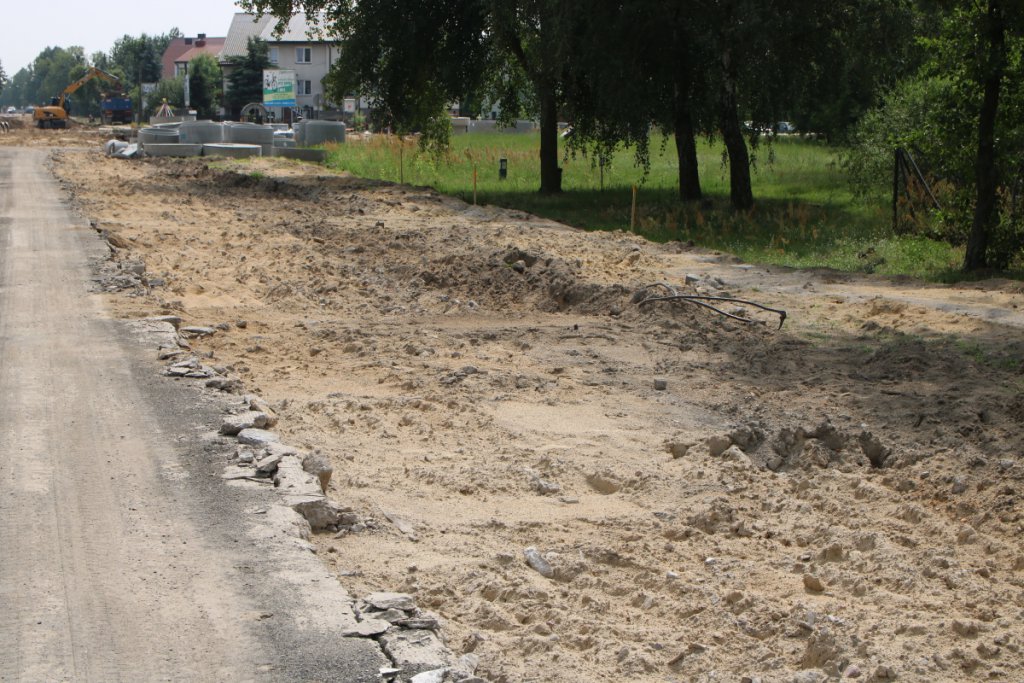 Fotoraport z budowy ronda na ulicy Goworowskiej [14.07.2021] - zdjęcie #2 - eOstroleka.pl
