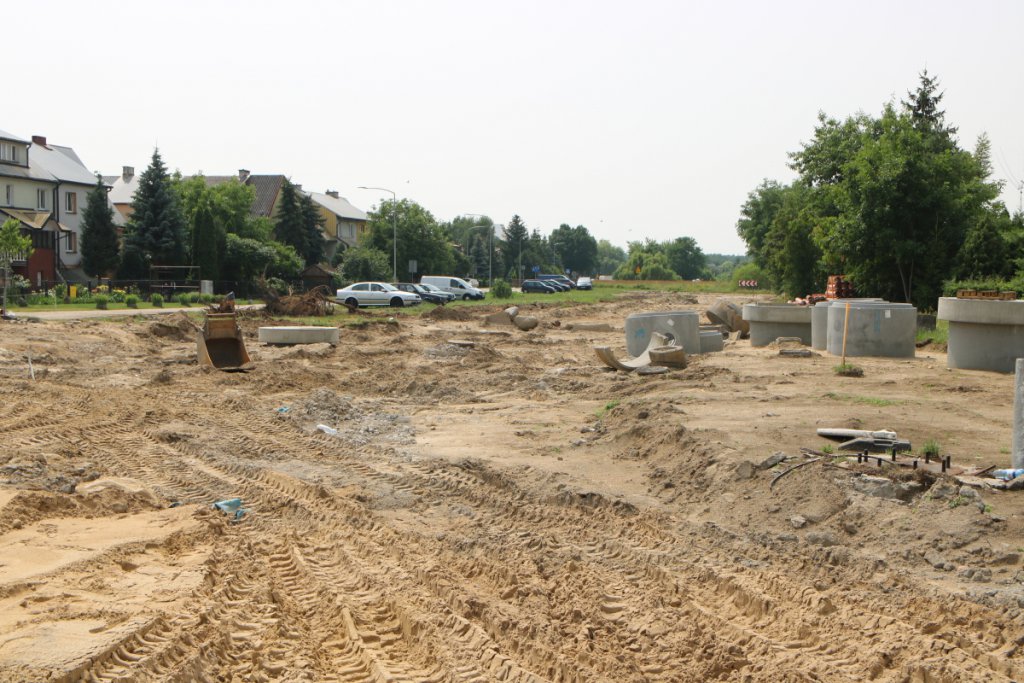 Fotoraport z budowy ronda na ulicy Goworowskiej [14.07.2021] - zdjęcie #16 - eOstroleka.pl