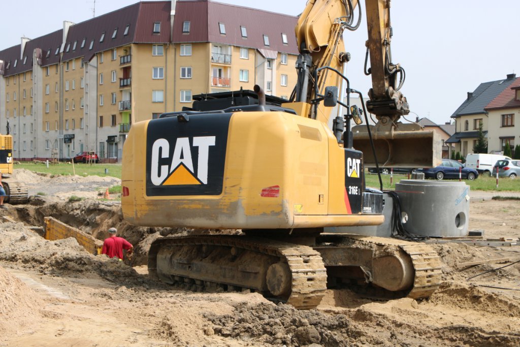 Fotoraport z budowy ronda na ulicy Goworowskiej [14.07.2021] - zdjęcie #20 - eOstroleka.pl
