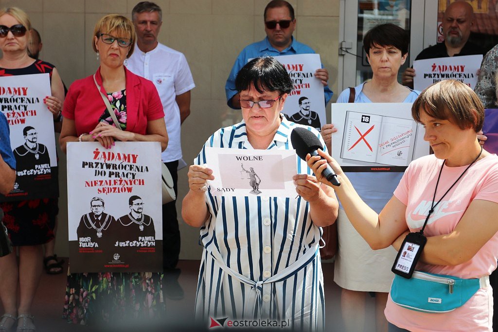 Protest sędziów w Ostrołęce [18.07.2021] - zdjęcie #27 - eOstroleka.pl