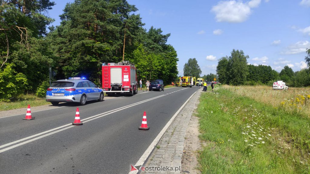 Wypadek na trasie z Ostrołęki na Mazury. Są utrudnienia w ruchu [24.07.2021] - zdjęcie #1 - eOstroleka.pl