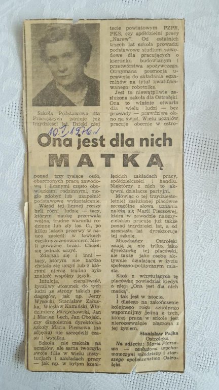 96. urodziny Marii Piersy, matki chrzestnej sztandaru Miasta Ostrołęki  - zdjęcie #10 - eOstroleka.pl