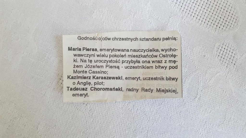 96. urodziny Marii Piersy, matki chrzestnej sztandaru Miasta Ostrołęki  - zdjęcie #13 - eOstroleka.pl