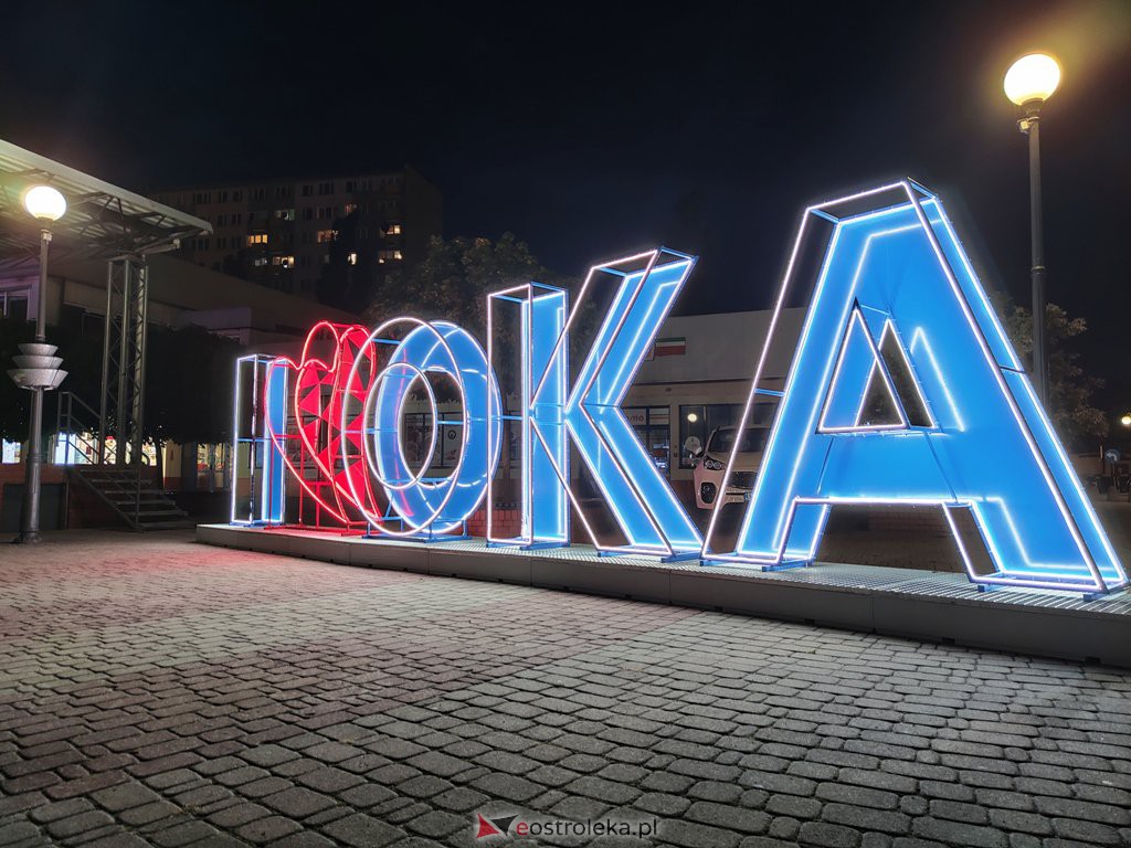 Napis I ❤️ OKA już w Ostrołęce [16.08.2021] - zdjęcie #6 - eOstroleka.pl