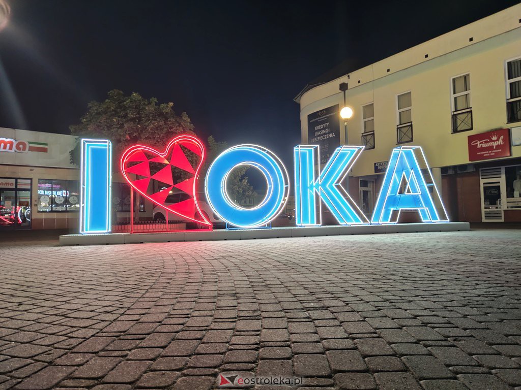 Napis I ❤️ OKA już w Ostrołęce [16.08.2021] - zdjęcie #4 - eOstroleka.pl