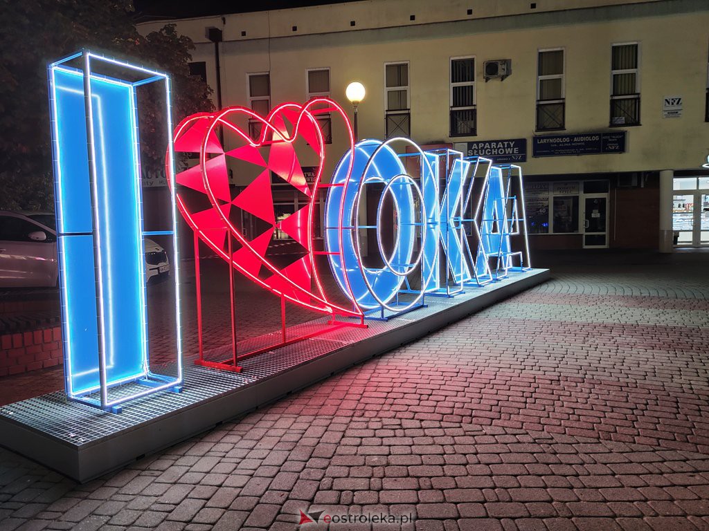 Napis I ❤️ OKA już w Ostrołęce [16.08.2021] - zdjęcie #3 - eOstroleka.pl