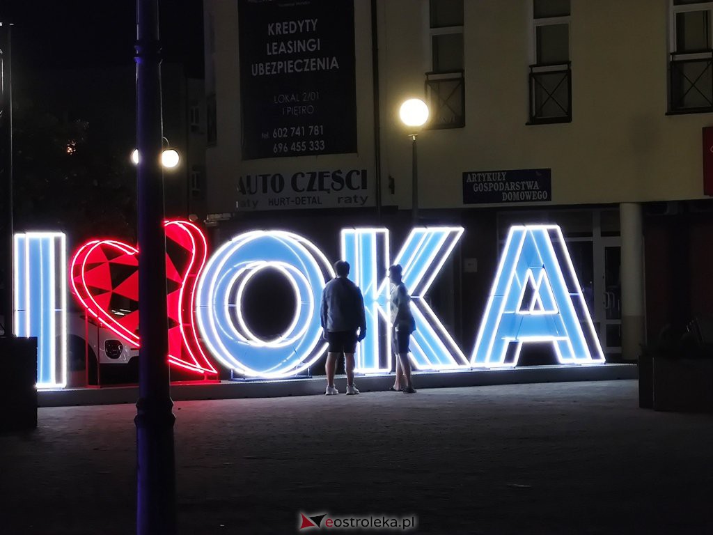 Napis I ❤️ OKA już w Ostrołęce [16.08.2021] - zdjęcie #2 - eOstroleka.pl