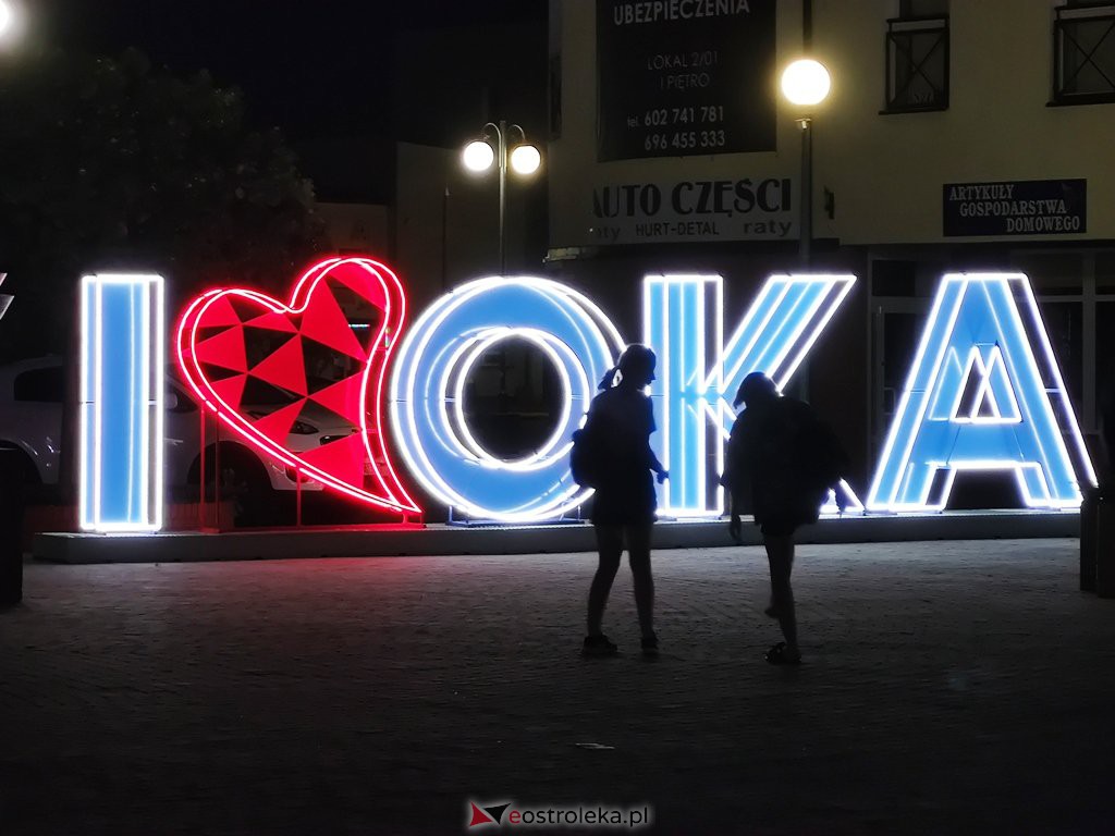 Napis I ❤️ OKA już w Ostrołęce [16.08.2021] - zdjęcie #1 - eOstroleka.pl