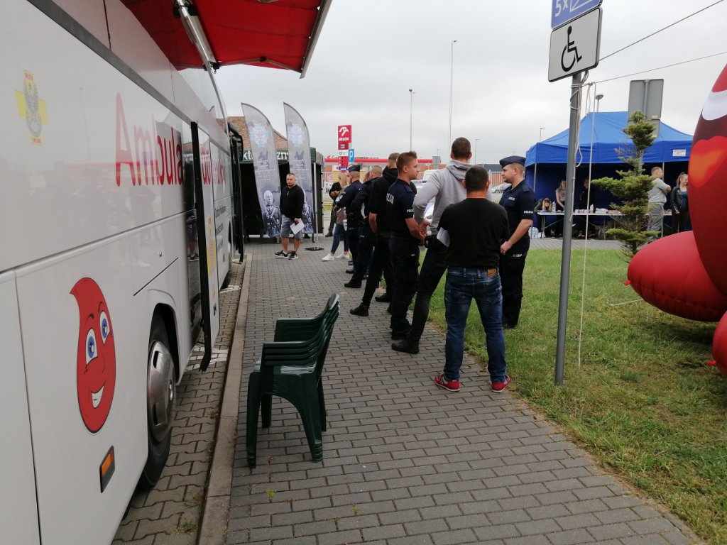 „Siła w jedności” - akcja krwiodawcza z ostrołęcką policją [27.08.2021] - zdjęcie #17 - eOstroleka.pl
