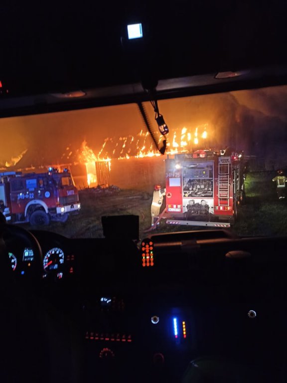 Pożar pod Czerwinem. W akcji 10 jednostek strażackich [09.09.2021] - zdjęcie #3 - eOstroleka.pl