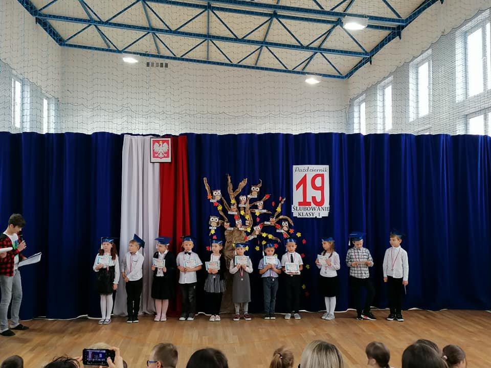 Ślubowanie klasy I w szkole podstawowej w miejscowości Surowe - zdjęcie #9 - eOstroleka.pl