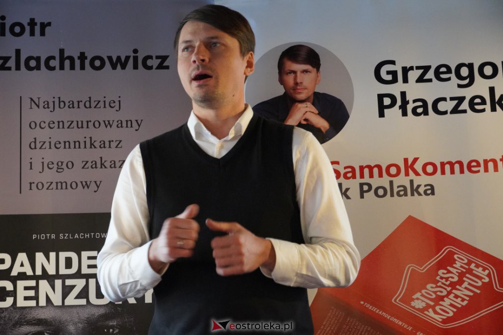 Spotkanie z Grzegorzem Płaczkiem i Piotrem Szlachtowiczem [13.11.2021] - zdjęcie #9 - eOstroleka.pl