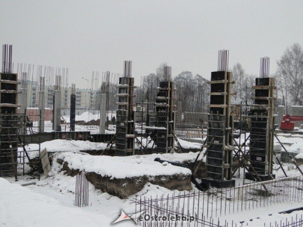 Plac  budowy nowej komendy (26-01-2011) - zdjęcie #19 - eOstroleka.pl
