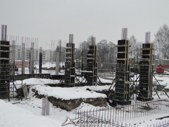 Plac  budowy nowej komendy (26-01-2011) - zdjęcie #14 - eOstroleka.pl