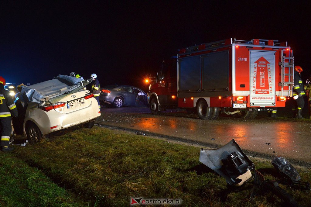 Wypadek w Chrostowie (gm. Troszyn) [13.01.2022] - zdjęcie #1 - eOstroleka.pl