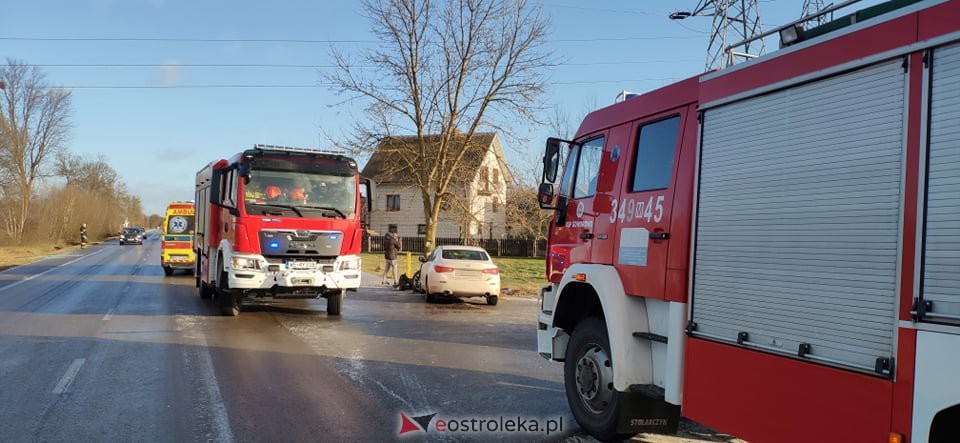 Wypadek w Żabinie. Poszkodowana jedna osoba [20.01.2022] - zdjęcie #6 - eOstroleka.pl