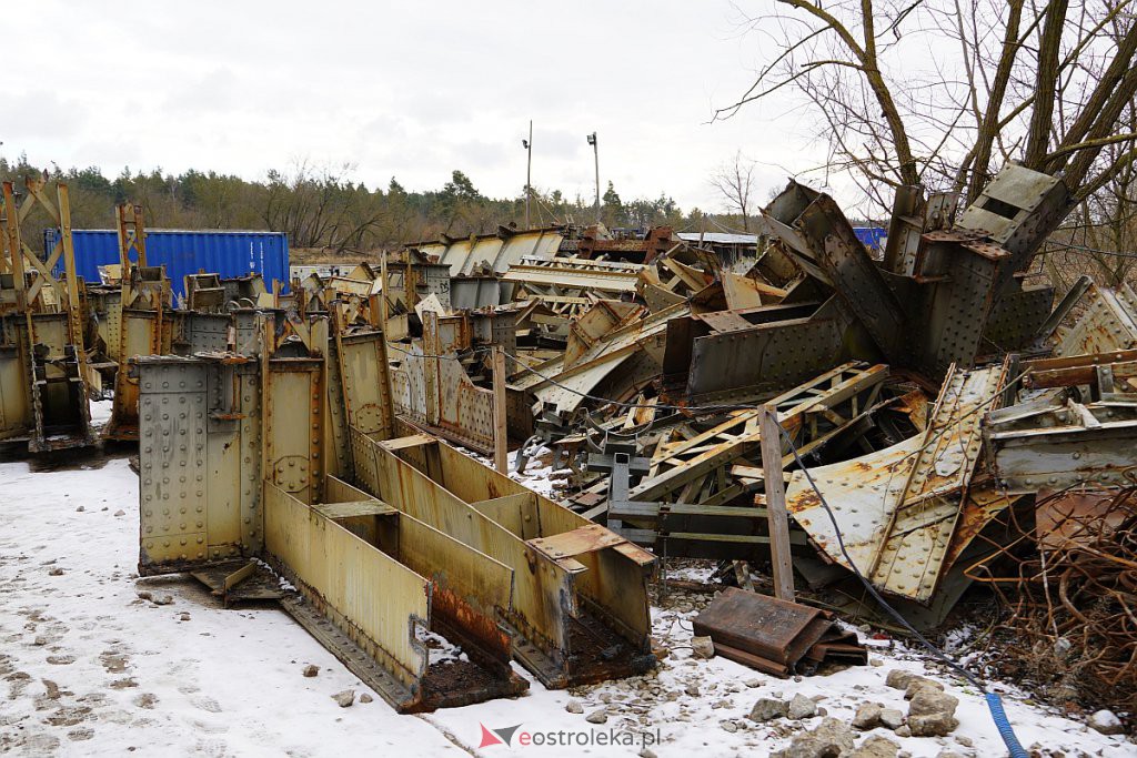 Budowa nowego mostu kolejowego na rzece Narew w Ostrołęce [3.02.2022] - zdjęcie #26 - eOstroleka.pl