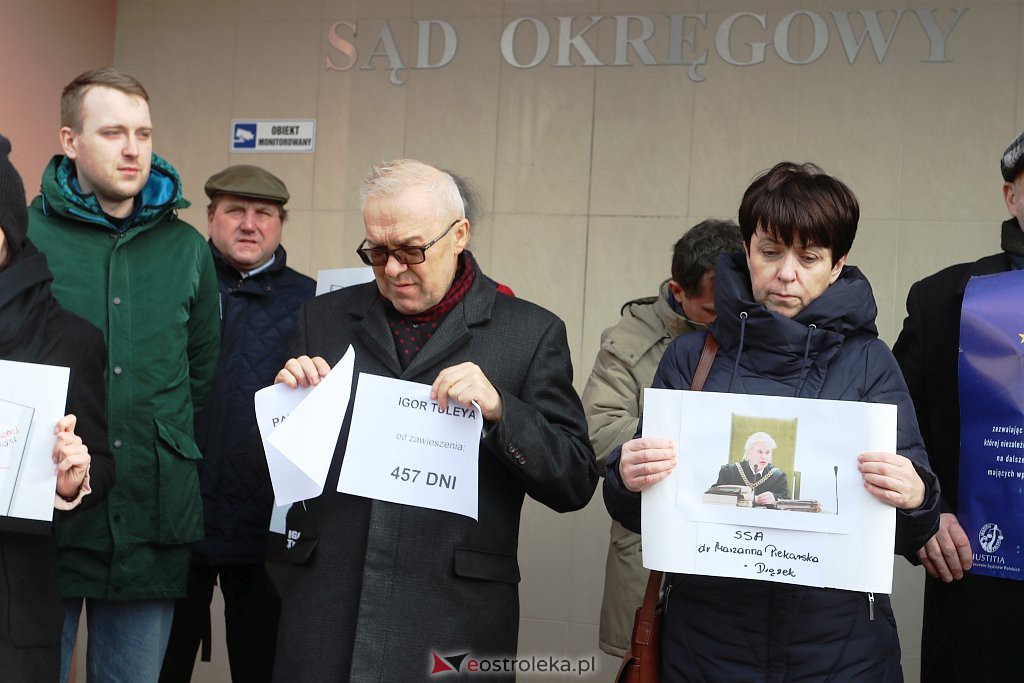 Protest sędziów w Ostrołęce [18.02.2022] - zdjęcie #6 - eOstroleka.pl
