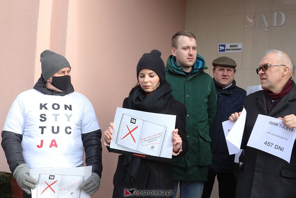Protest sędziów w Ostrołęce [18.02.2022] - zdjęcie #7 - eOstroleka.pl