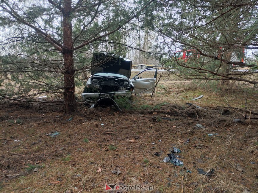 Wypadek na DK-53 między Ostrołęką a Dylewem [23.02.2022] - zdjęcie #2 - eOstroleka.pl