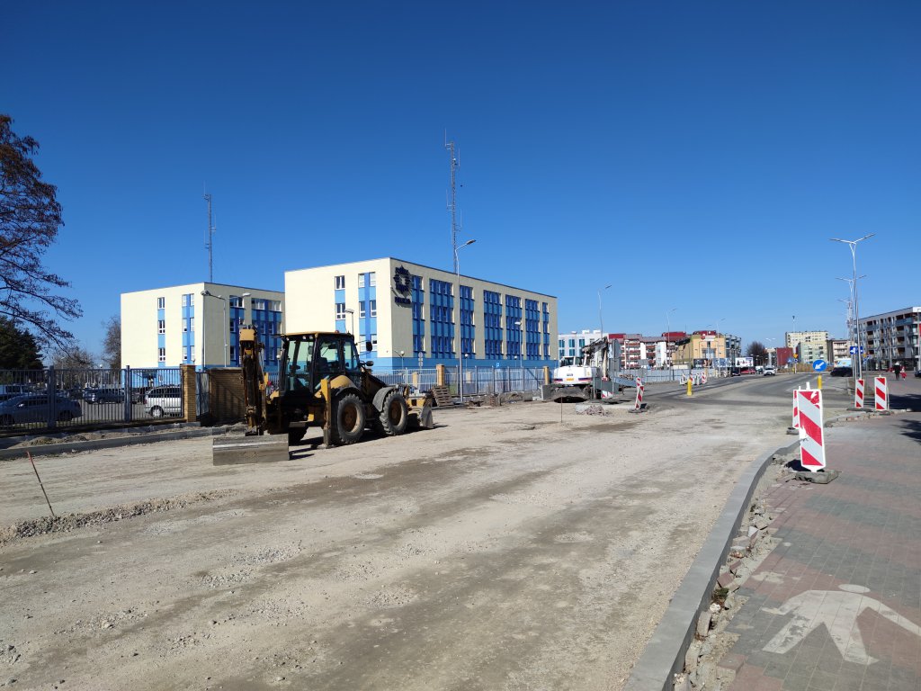 Budowa ronda przy Goworowskiej [11.03.2022] - zdjęcie #2 - eOstroleka.pl
